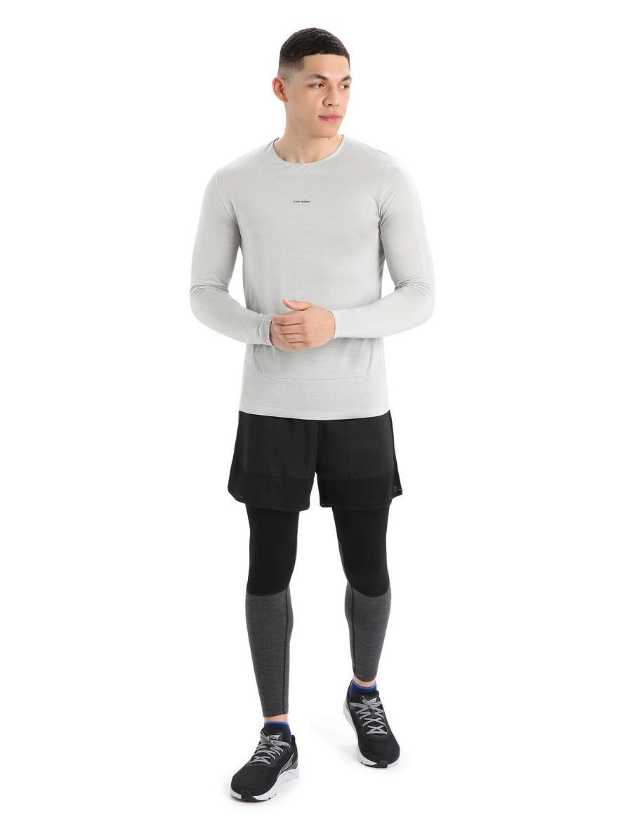 Ether Men's Icebreaker ZoneKnit™ Merino T-Shirt Long Sleeve | USA 1233TCEV